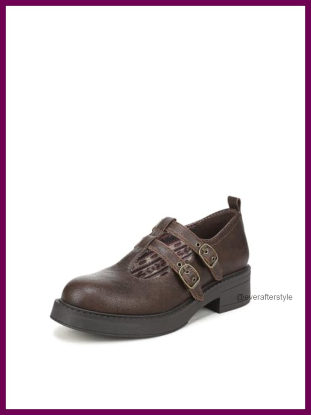 Blowfish Malibu Venice Jane Mary Jane Flats with Block Heel and Buckle